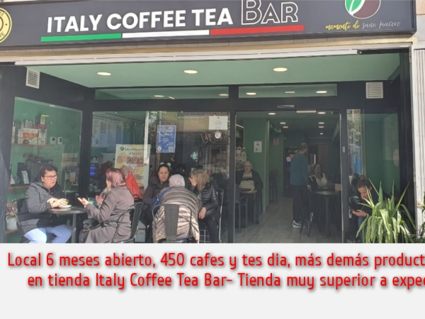 Abre o reforma Bar-Cafetería-Restaurante-tienda a Italy Coffee Tea Store con distribución exclusiva de zona y hazte además Master franquiciado de amplia zona. 