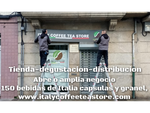 Gana 20.000 € al mes facilmente con Tienda-desgustacion-distribucion cafe,te de Italia todas las capsulas del mercado y granel siguiendo plan36, baja inversion, pequeño local.